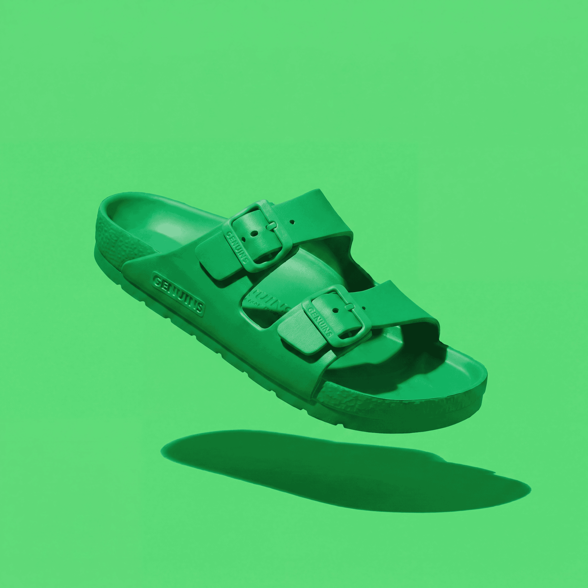 Green Sandal Floating Hero Shot